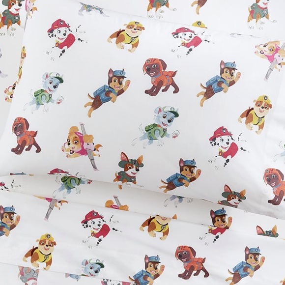 Toddler Size Pottery Barn Kids Paw Patrol Sheet Set - Picture 1 of 3